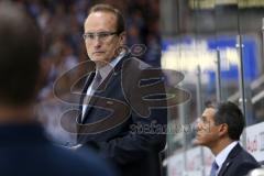 DEL - ERC Ingolstadt - Iserlohn Roosters - Cheftrainer Larry Huras und rechts  Co-Trainer Emanuel Viveiros
