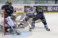 DEL - Eishockey - ERC Ingolstadt - Hamburg Freezers - rechts Christoph Gawlik (ERC 19) trifft zum 6:0 Tor Jubel