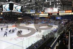 DEL - Eishockey - PlayOff - ERC Ingolstadt - Iserlohn Roosters - 1. Spiel - Fan Choreografie Jubel Fahnen