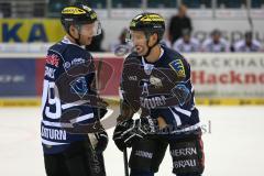 DEL - ERC Ingolstadt - Thomas Sabo Ice Tigers - Christoph Gawlik (19) und Patrick Hager (52)