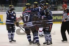 DEL - ERC Ingolstadt - EHC RedBull München - Tor durch Jeffrey Szwez (10) Jubel Petr Taticek (17) Patrick Hager (52) Dustin Friesen (14)