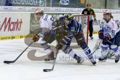 DEL - ERC Ingolstadt - Schwenninger Wild Wings - Petr Taticek (#17 ERC Ingolstadt) - Ryan Caldwell #5 Schwenningen - Foto: Jürgen Meyer