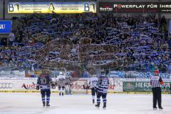 DEL - Eishockey - ERC Ingolstadt - Hamburg Freezers - Die Fans feiern den ERC Schals Fahnen Jubel