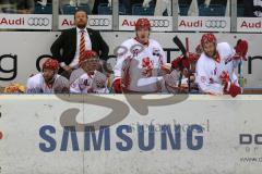 DEL - Eishockey - Playoff - Spiel 5 - ERC Ingolstadt - DEG Düsseldorf - Cheftrainer Christof Kreutzer (DEG) geschlagen an der Bank