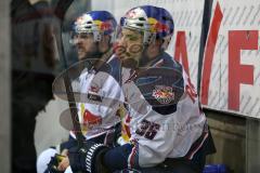 DEL - Eishockey - ERC Ingolstadt - EHC München - auf der Bank in den letzten Minuten Yannic Seidenberg (Nr.36,EHC Red Bull München)