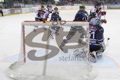 DEL - ERC Ingolstadt - Kölner Haie -  Timo Pielmeier (#51 ERC Ingolstadt) - Benedikt Schopper (#11 ERC Ingolstadt) - Foto: Jürgen Meyer