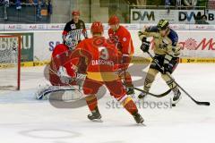 DEL - ERC Ingolstadt - Düsseldorfer EG  - Petr Taticek (#17 ERC Ingolstadt) - Stephan Daschner #3 rot Düsseldorf - Foto: Jürgen Meyer