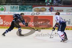 DEL - Eishockey - PlayOff - ERC Ingolstadt - Iserlohn Roosters - 1. Spiel - Aaron Brocklehurst (ERC 4) zieht ab