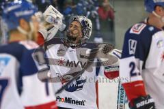 DEL - Eishockey - Finale 2015 - Spiel 2 - ERC Ingolstadt - Adler Mannheim - Torwart Dennis Endras (MAN 44)