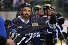 DEL - Eishockey - Finale 2015 - Spiel 6 - ERC Ingolstadt - Adler Mannheim - 1:3 - Mannheim Deutscher Meister 2015 - Thomas Greilinger (ERC 39) Frust