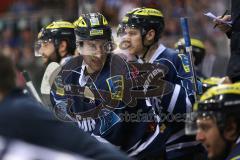 DEL - Eishockey - PlayOff - ERC Ingolstadt - Iserlohn Roosters - 1. Spiel - Brandon Buck (ERC 9) auf der Bank