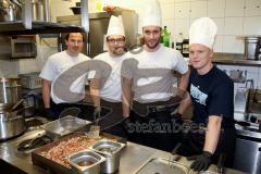 Panther Dinner 2014 - vo li/re Aaron Brocklehurst (#4 ERC Ingolstadt) - Eisenhut Marco (#30 ERC Ingolstadt) - Stephan Kronthaler (#8 ERC Ingolstadt) - Christoph Gawlik (#19 ERC Ingolstadt) - Foto: Jürgen Meyer