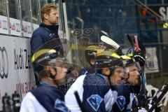 DEL - ERC Ingolstadt - Saison 2014/2015 - Erstes Training in der Saturn Arena - Torwarttrainer Joseph Heiß links