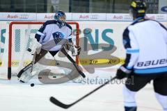 DEL - ERC Ingolstadt - Saison 2014/2015 - Erstes Training in der Saturn Arena - im Tor Torwart Philipp Hähl (30)