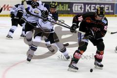 Vorbereitungsspiel - ERC Ingolstadt - Moser Medical Graz99ers - Patrick Hager #52 ERC Ingolstadt - Petruska Tomas #18 Graz  - Foto: Jürgen Meyer