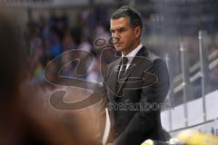 CHL - Champions Hockey League 2015 - ERC Ingolstadt - Braehead Clan - strenger Blick Cheftrainer Emanuel Viveiros (ERC)