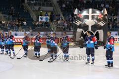 CHL - Champions Hockey League 2015 - ERC Ingolstadt - Braehead Clan - Aufstellung vor dem Spiel
