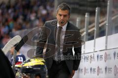 CHL - Champions Hockey League 2015 - ERC Ingolstadt - Braehead Clan - Cheftrainer Emanuel Viveiros (ERC) schreit zu den Spielern