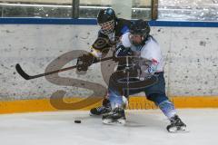 Eishockey - DNL - ERC Ingolstadt - EV Füssen - Christian Semmler weiß ERC Ingolstadt - Meier Tobias schwarz Füssen - Foto: Jürgen Meyer
