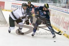 DEL - Eishockey - ERC Ingolstadt - Thomas Sabo Ice Tigers - Saison 2015/2016 - Patrick McNeill (#2 ERC Ingolstadt) - Thomas Greilinger (#39 ERC Ingolstadt) - Foto: Meyer Jürgen