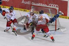 DEL - Eishockey - ERC Ingolstadt - Düsseldorfer EG - Saison 2015/2016 - Jared Ross (#42 ERC Ingolstadt) - Niederberger Mathias Torwart DEG - Foto: Jürgen Meyer
