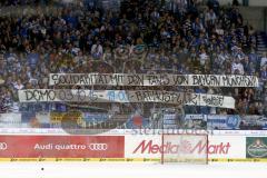 DEL - Eishockey - ERC Ingolstadt - Adler Mannheim - Saison 2015/2016 - Fans - Choreo - Foto: Jürgen Meyer