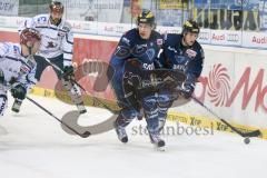 DEL - Eishockey - ERC Ingolstadt - Iserlohn Roosters - Saison 2015/2016 - Brandon Buck (#9 ERC Ingolstadt) - Brian Lebler (#7 ERC Ingolstadt) - Foto: Meyer Jürgen