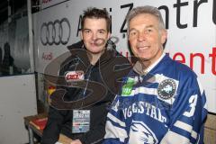 DEL - Eishockey - ERC Ingolstadt - Iserlohn Roosters - Saison 2015/2016 - Hans Fischer im Interview mit Benedigt Zipperer - Foto: Meyer Jürgen