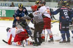 DEL - Eishockey - ERC Ingolstadt - Düsseldorfer EG - Saison 2015/2016 - Benedikt Kohl (#34 ERC Ingolstadt) - Van der Gulik David (#7 Düsseldorf) - Patrick McNeill (#2 ERC Ingolstadt) - Thomas Greilinger (#39 ERC Ingolstadt) - Minard Christopher (#21 Düsse