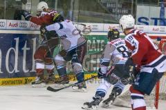 DEL - Eishockey - ERC Ingolstadt -Hamburg Freezers - Saison 2015/2016 - Tomas Kubalik (#81 ERC Ingolstadt) - Brandon McMillan (ERC Ingolstadt) - Phil Dupuis (#19 Hamburg)  - Foto: Meyer Jürgen