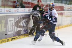 DEL - Eishockey - ERC Ingolstadt - EHC Red Bull München - Fabio Wagner (#5 ERC Ingolstadt) - Wolf Michael (#13 München) - Saison 2015/2016 - Foto: Meyer Jürgen