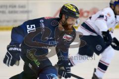DEL - Eishockey - ERC Ingolstadt - EHC München Red Bull - Thomas Pielmeier (ERC 50) verbissen Kampf