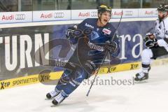 DEL - Eishockey - ERC Ingolstadt - Thomas Sabo Ice Tigers - Saison 2015/2016 - Brian Lebler (#7 ERC Ingolstadt) mit dem 3:0 Führungstreffer - Jubel - Foto: Meyer Jürgen