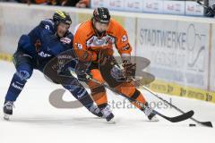 DEL - Eishockey - ERC Ingolstadt - Grizzlys Wolfsburg - Saison 2015/2016 - Petr Taticek (#17 ERC Ingolstadt) - Rosa Marco (#19 Wolfsburg) - Foto: Jürgen Meyer