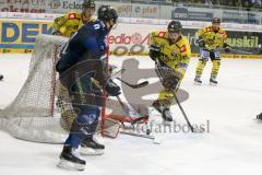 DEL - Eishockey - ERC Ingolstadt - Krefeld Pinguine - Saison 2015/2016 - Petr Taticek (#17 ERC Ingolstadt) - Patrick Galbraith Torwart (#31 Krefeld)  - Thomas Supis (#16 Krefeld)  - Foto: Meyer Jürgen