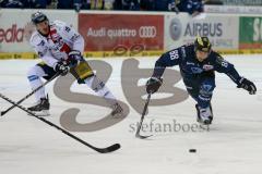 DEL - Eishockey - ERC Ingolstadt - Eisbären Berlin - Saison 2015/2016 - Brandon McMillan (ERC Ingolstadt) - Mulock Travis (#15 Berlin) - Foto: Jürgen Meyer