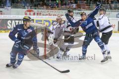 DEL - Eishockey - ERC Ingolstadt - Thomas Sabo Ice Tigers - Saison 2015/2016 - Danny Irmen (#19 ERC Ingolstadt) - Benedikt Kohl (#34 ERC Ingolstadt) - John Laliberte (#15 ERC Ingolstadt) -  Foto: Meyer Jürgen