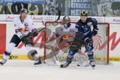 DEL - Eishockey - ERC Ingolstadt - EHC Red Bull München - David Elsner (#61 ERC Ingolstadt) - Leggio David (73 München) - Söderholm Toni (#26 München) .- Saison 2015/2016 - Foto: Meyer Jürgen