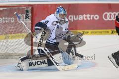 DEL - Eishockey - ERC Ingolstadt - Orli Znojmo - Saison 2015/2016 - Testspiel - Torwart Marco Eisenhut (ERC 31)