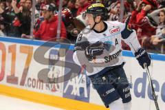 DEL - Eishockey - Kölner Haie - ERC Ingolstadt - Saison 2016/2017 - mitte Danny Irmen (ERC 19) trifft zum 0:1 Tor Jubel,