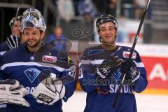 DEL - Eishockey - ERC Ingolstadt - Krefeld Pinguine - Saison 2016/2017 - Eisenhut Marco (#30 ERCI) - Thomas Greilinger (#39 ERCI) - Foto: Meyer Jürgen