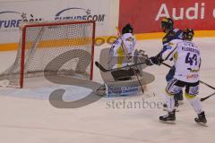 DEL - Eishockey - ERC Ingolstadt - Krefeld Pinguine - Saison 2016/2017 - Petr Taticek (#17 ERCI) - Patrick Galbraith Torwart (#31 Krefeld) - Foto: Meyer Jürgen