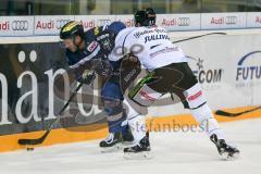 DEL - Eishockey - ERC Ingolstadt - Straubing Tigers - Saison 2016/2017 - Thomas Greilinger (#39 ERCI) - Sullivan Sean (#37 Straubing) - Foto: Meyer Jürgen