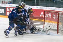 DEL - Eishockey - ERC Ingolstadt - Eisbären Berlin - Saison 2016/2017 - Benedikt Kohl (#34 ERCI) mit einer Torchance - Petri Vehanen (Torwart #31 Berlin) - Foto: Meyer Jürgen