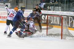 DEL - Eishockey - ERC Ingolstadt - Fischtown Pinguins - Saison 2016/2017 - Thomas Greilinger (#39 ERCI) mit dem 2:2 Ausgleichstreffer - jubel - Jean-Francois Jacques (#44 ERCI) - Jerry Kuhn (Torwart #35 Bremerhaven) - Foto: Meyer Jürgen