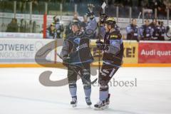 DEL - Eishockey - ERC Ingolstadt - EHC Red Bull München - Saison 2016/2017 - Patrick Köppchen (#55 ERCI) mit dem Anschlusstreffer zum 1:2 - Foto: Meyer Jürgen