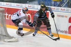 DEL - Eishockey - ERC Ingolstadt - EHC Red Bull München - Saison 2016/2017 - Thomas Greilinger (#39 ERCI) - Aucoin Keith (#11  München) - Foto: Meyer Jürgen