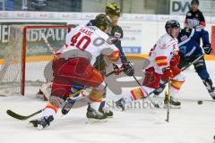 DEL - Eishockey - ERC Ingolstadt - Düsseldorfer EG - Saison 2016/2017 - Darryl Boyce (#10 ERCI)  - Henry Haase (Nr.40, Duesseldorfer EG) im Zweikampf - Foto: Meyer Jürgen