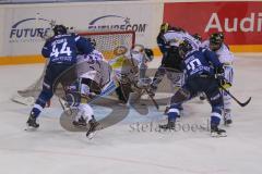 DEL - Eishockey - ERC Ingolstadt - Krefeld Pinguine - Saison 2016/2017 - Patrick Galbraith Torwart (#31 Krefeld) - #f44# - Kyle Sonnenburg (#34 Krefeld) - Darryl Boyce (#10 ERCI)  - Foto: Meyer Jürgen