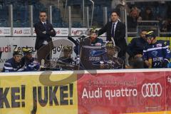 DEL - Eishockey - ERC Ingolstadt - Schwenninger Wild Wings - Cheftrainer Tommy Samuelsson (ERC) und Co-Trainer Petr Bares (ERC)
